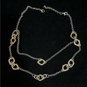 Silver and Gold Chain Necklace